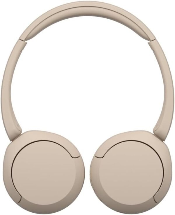 Sony WH-CH520 Wireless Headphones, Light Comfortable, on-Ear Style, Clear Voice Calls, 50 Hours Battery Life, Quick Charge, Multipoint, Beige