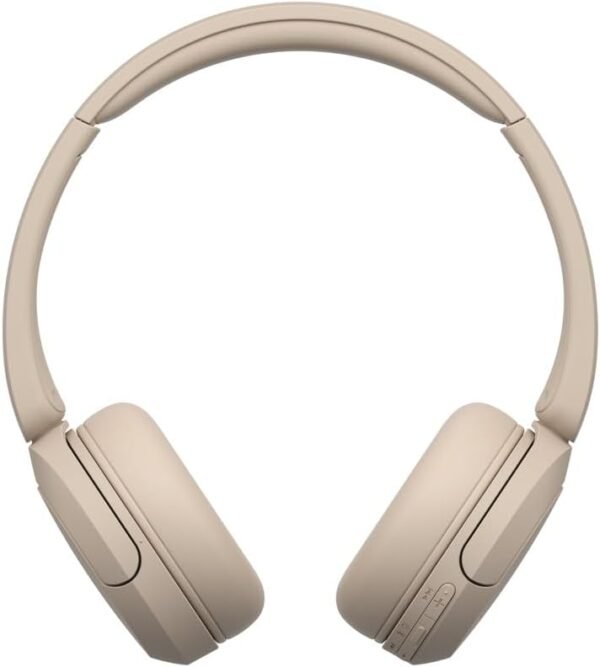 Sony WH-CH520 Wireless Headphones, Light Comfortable, on-Ear Style, Clear Voice Calls, 50 Hours Battery Life, Quick Charge, Multipoint, Beige - Image 2