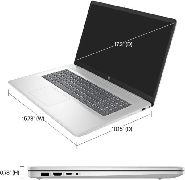 HP Chromebook 15a, 15.6-inch FHD Display, Intel Core i3-N305, 8GB RAM, 128GB UFS, Intel UHD Graphics, ChromeOS, Wi-Fi 6, Bluetooth 5.3, Numeric Keypad, Fast Charge, Mineral Silver, 9J6K2PA - Image 2