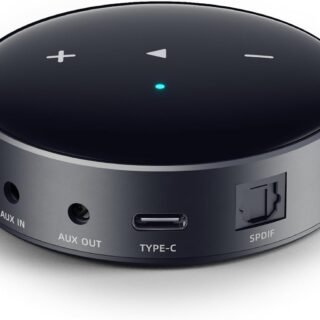 WiiM Mini AirPlay2 Wireless Audio Streamer, Multiroom Stereo, Preamplifier, Compatible with Alexa and Siri Voice Assistants, Stream Hi-Res Audio from Spotify, Music and More