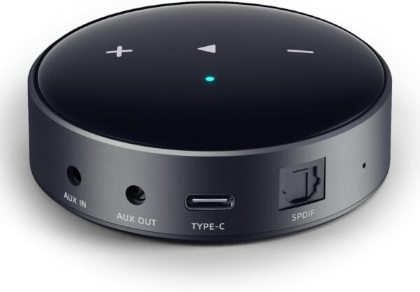 WiiM Mini AirPlay2 Wireless Audio Streamer, Multiroom Stereo, Preamplifier, Compatible with Alexa and Siri Voice Assistants, Stream Hi-Res Audio from Spotify, Music and More