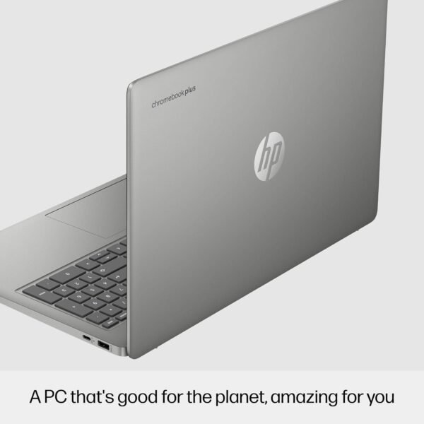 HP Chromebook 15a, 15.6-inch FHD Display, Intel Core i3-N305, 8GB RAM, 128GB UFS, Intel UHD Graphics, ChromeOS, Wi-Fi 6, Bluetooth 5.3, Numeric Keypad, Fast Charge, Mineral Silver, 9J6K2PA - Image 4
